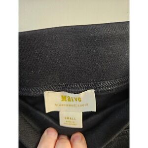 Maeve by Anthropologie Black Knit Pull On Flare Pants with Pockets Small